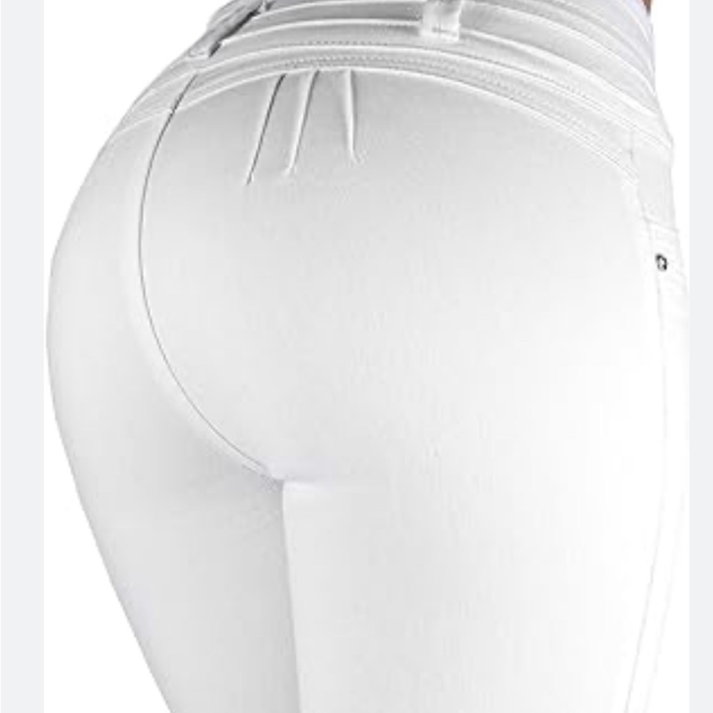 Colombian push up pants white